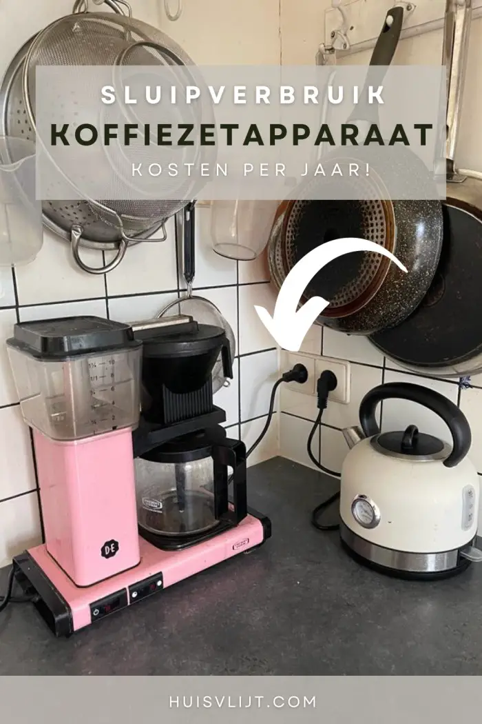 sluipverbruik koffiezetapparaat