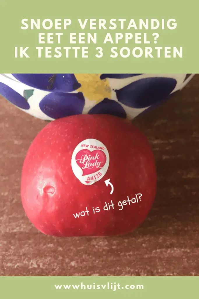 Snoep verstandig eet een appel