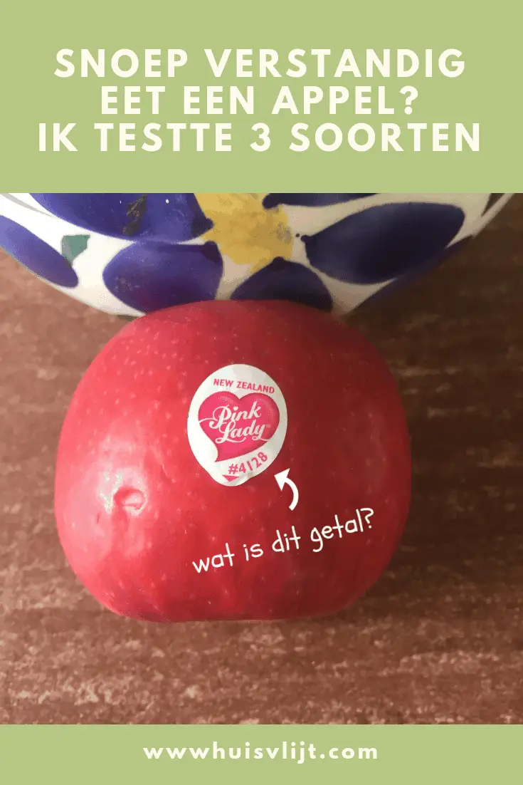 Snoep verstandig eet een appel
