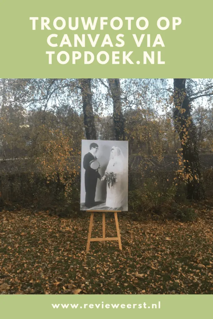 trouwfoto op canvas