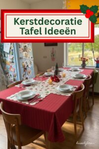 kerstdecoratie tafel