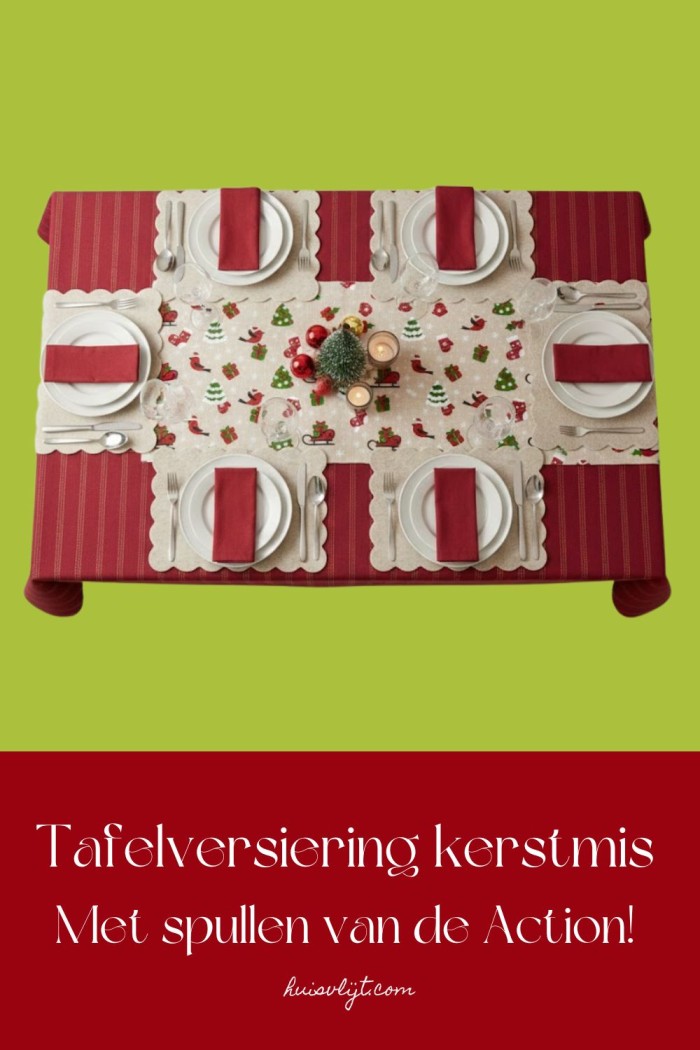 tafelversiering kerstmis
