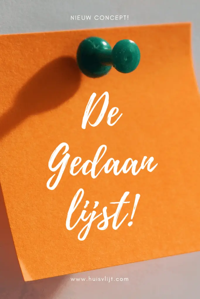 Gedaan lijst