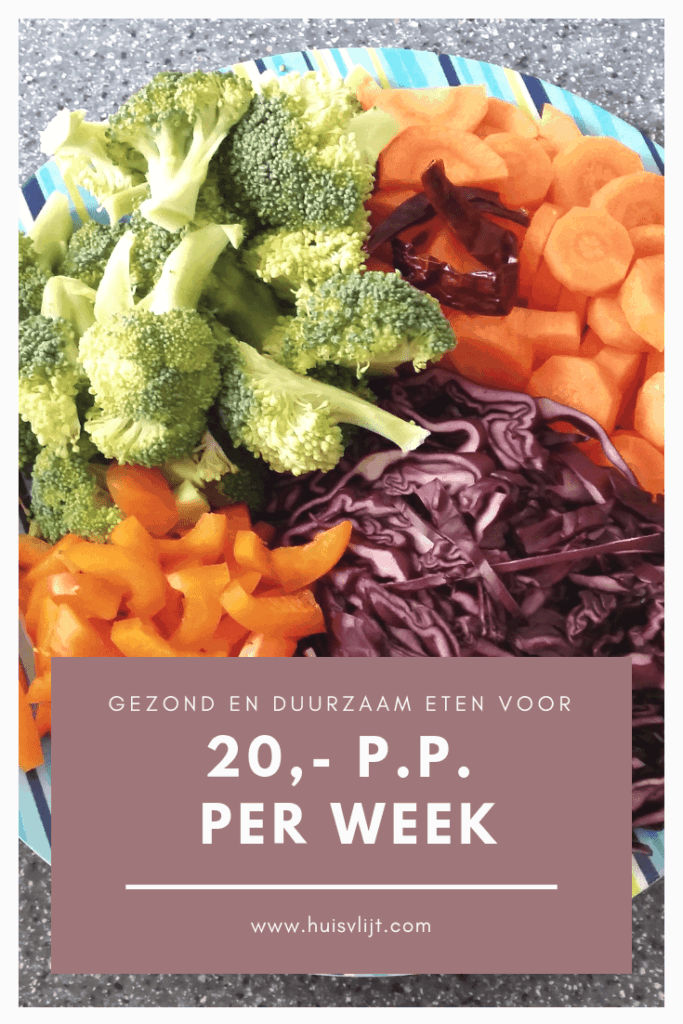 Gezond en duurzaam eten voor 20,- per week