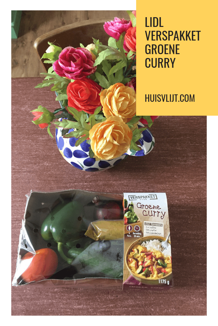 Het menu van vandaag: Lidl verspakket voor groene curry