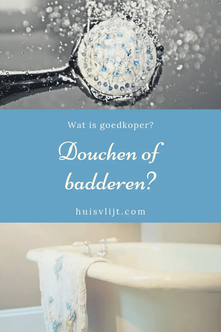 Bad of douche: wat is zuiniger?