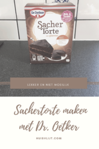 Sachertorte maken van Dr. Oetker