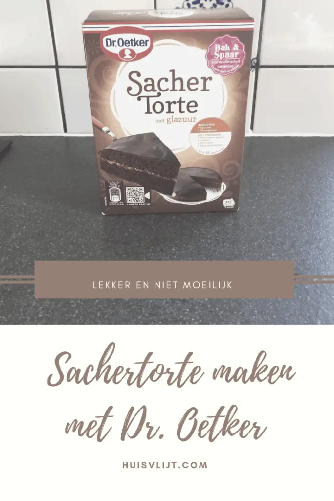 Sachertorte maken van Dr. Oetker