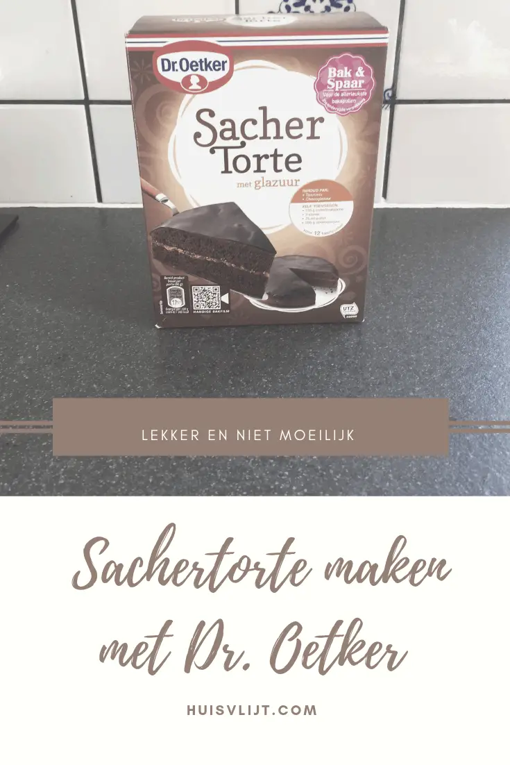 Sachertorte maken van Dr. Oetker