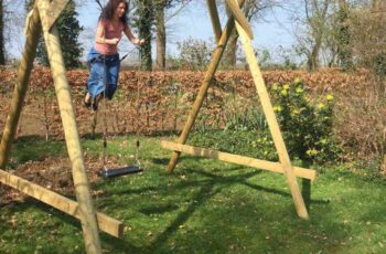 Mijn nieuwe schommel in actie!