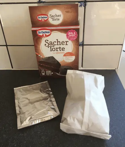 Inhoud dr. Oetker mix Sachertorte