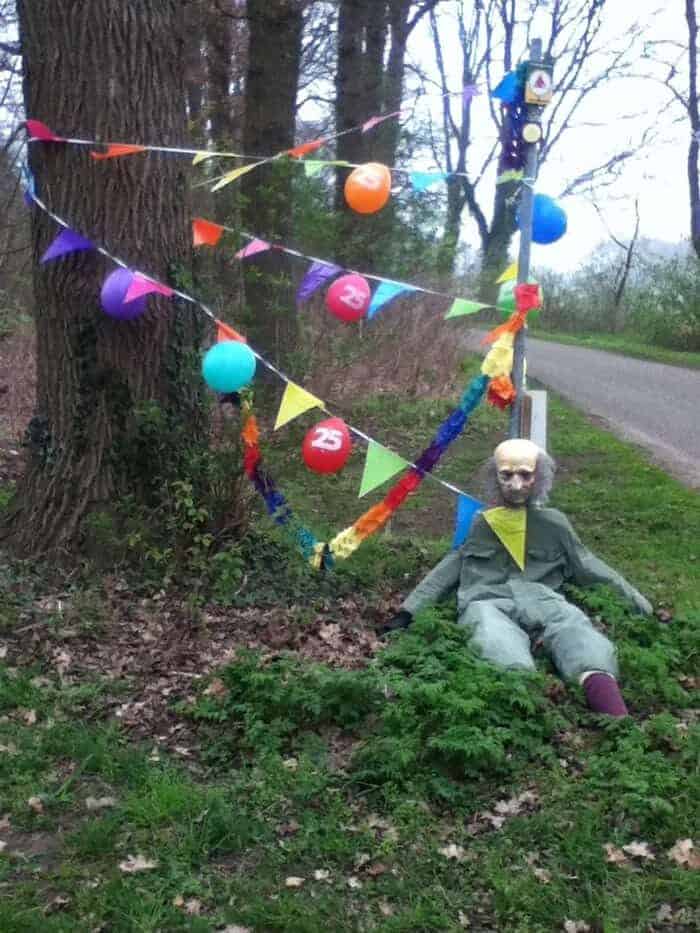 verjaardag pop in tuin