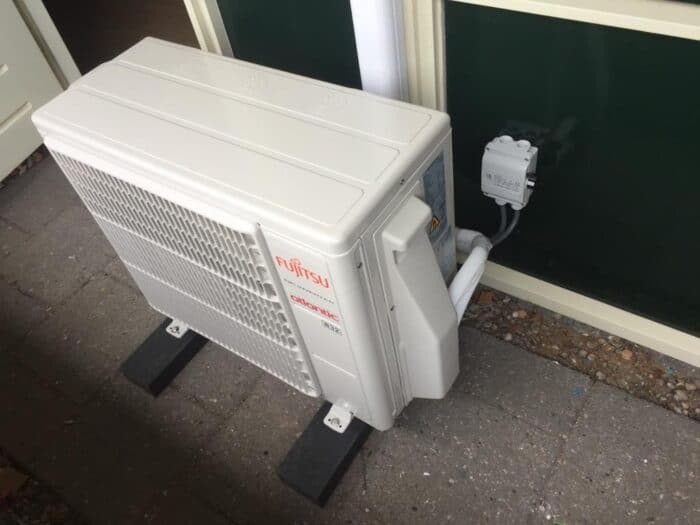 Vaste airco met buitenunit