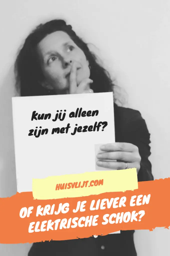 Alleen zijn met jezelf