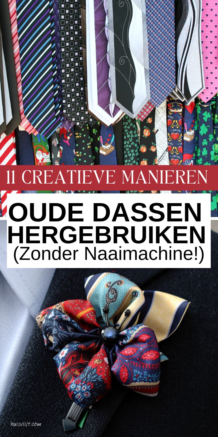 Oude dassen hergebruiken 6 stropdas corsage
