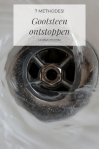 Gootsteen ontstoppen