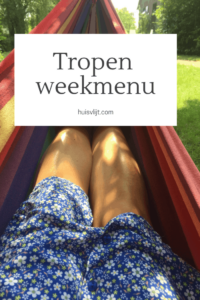 Tropen weekmenu