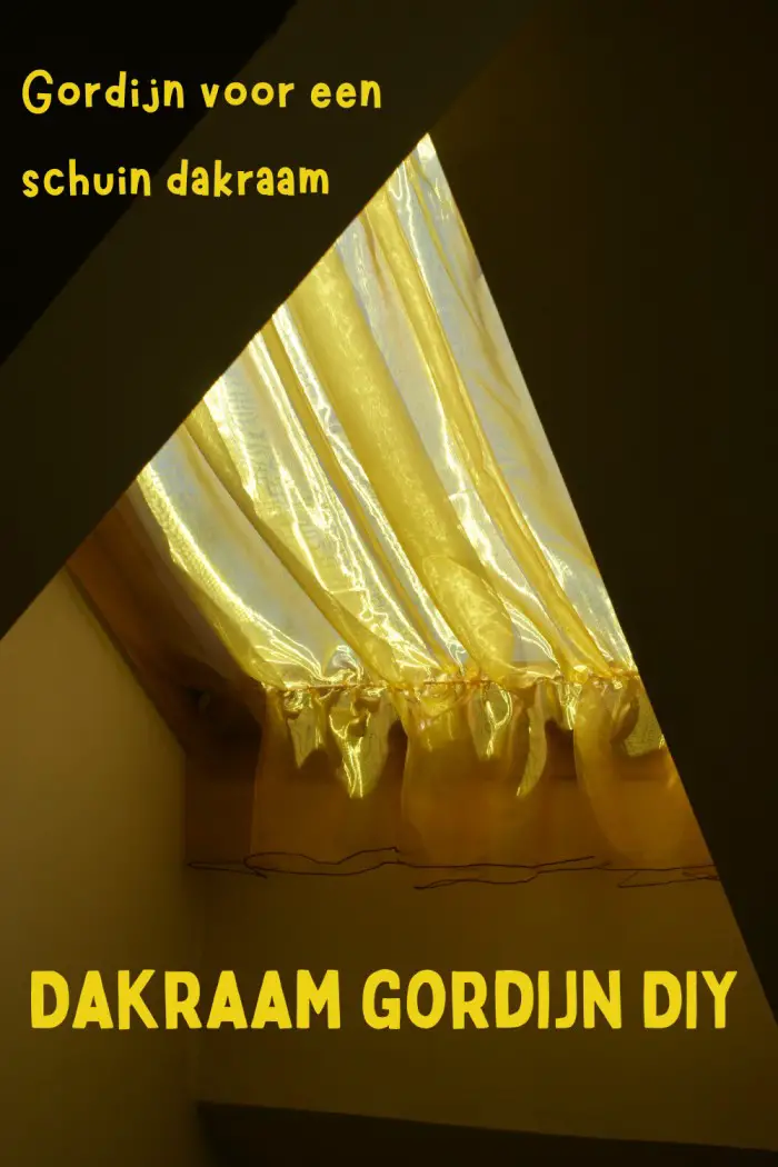 dakraam gordijn diy