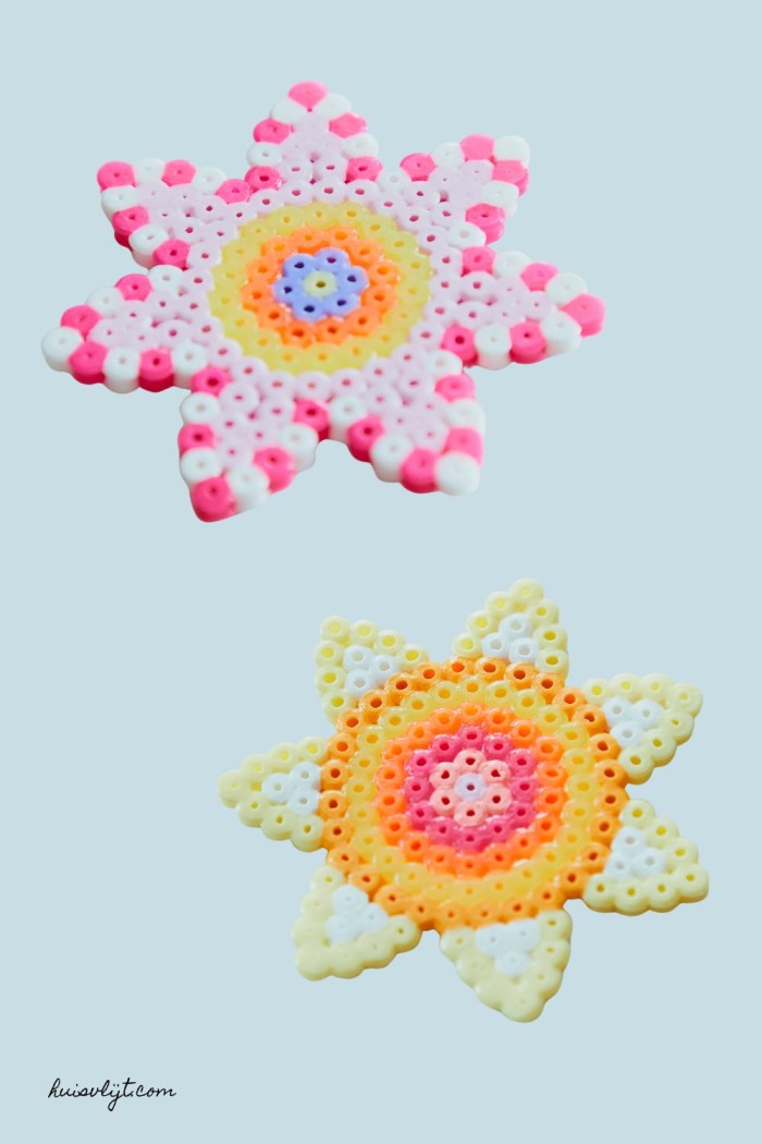 strijkkralen bloemen patroon