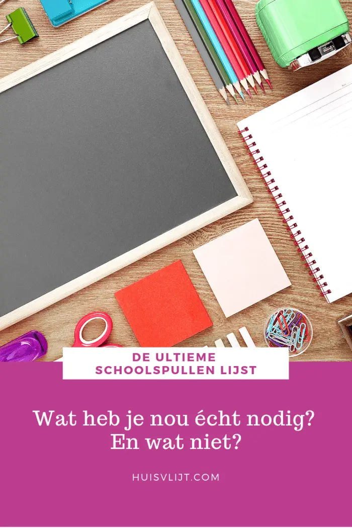 Schoolspullen lijst