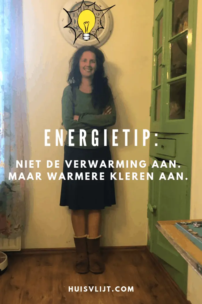 Energietip: niet de verwarming aan, maar...