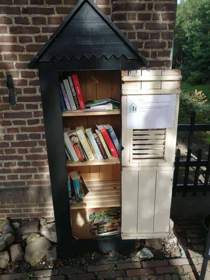 Mini bibliotheek bij Kasteel Slangenburg