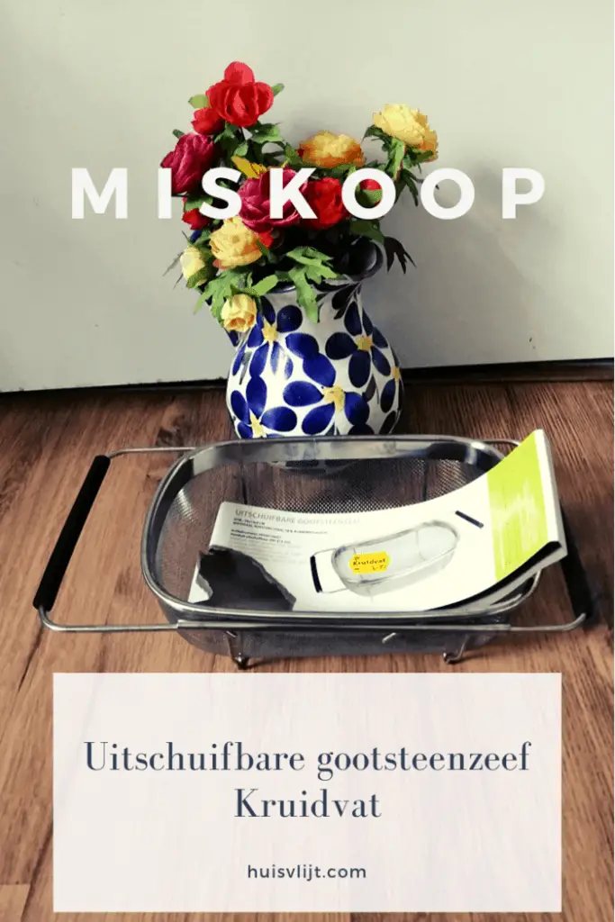 Miskoop uitschuifbare gootsteenzeef