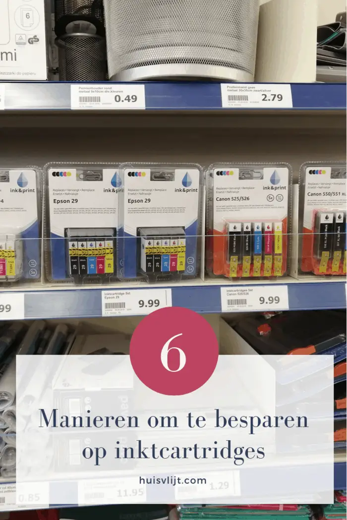 Inktcartridges: 6 manieren om erop te besparen