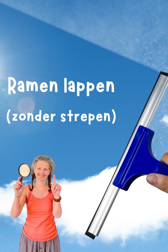 ramen lappen zonder strepen