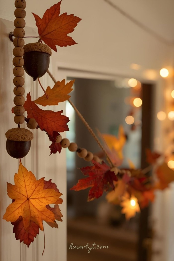 herfst decoraties knutselen kastanjes