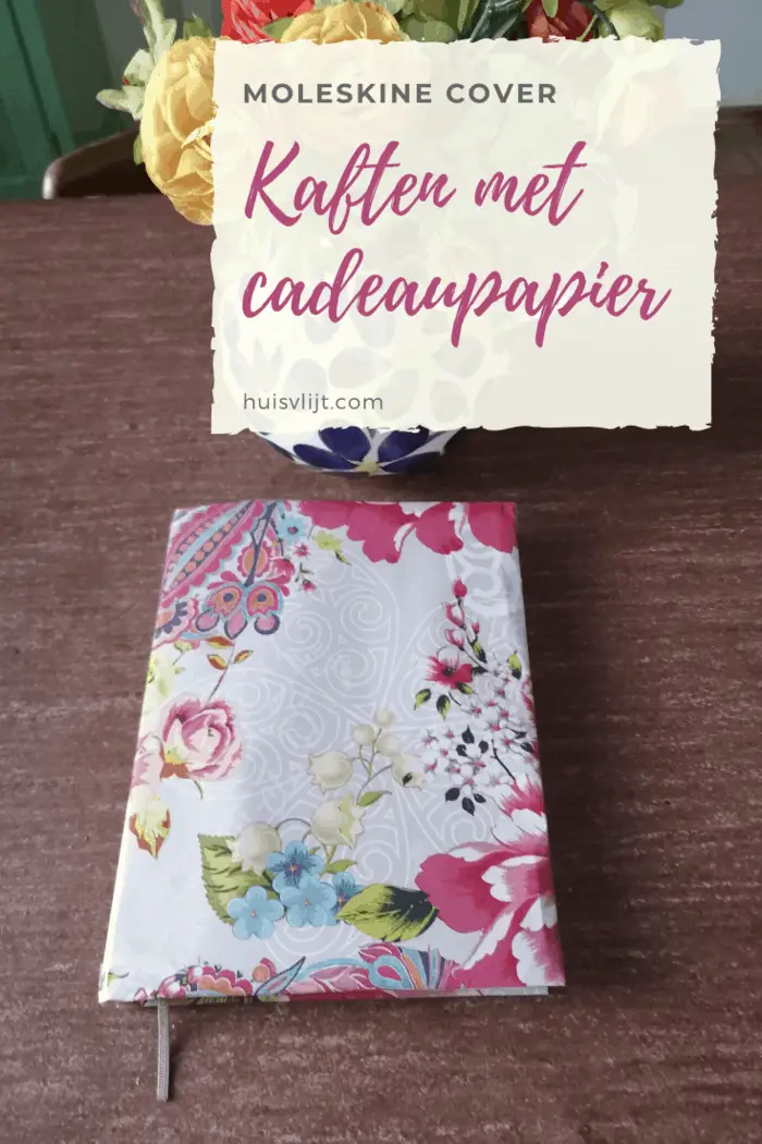 Kaften met cadeaupapier: Moleskine make-over