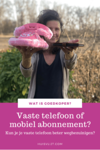 Vaste telefoon wegbezuinigen