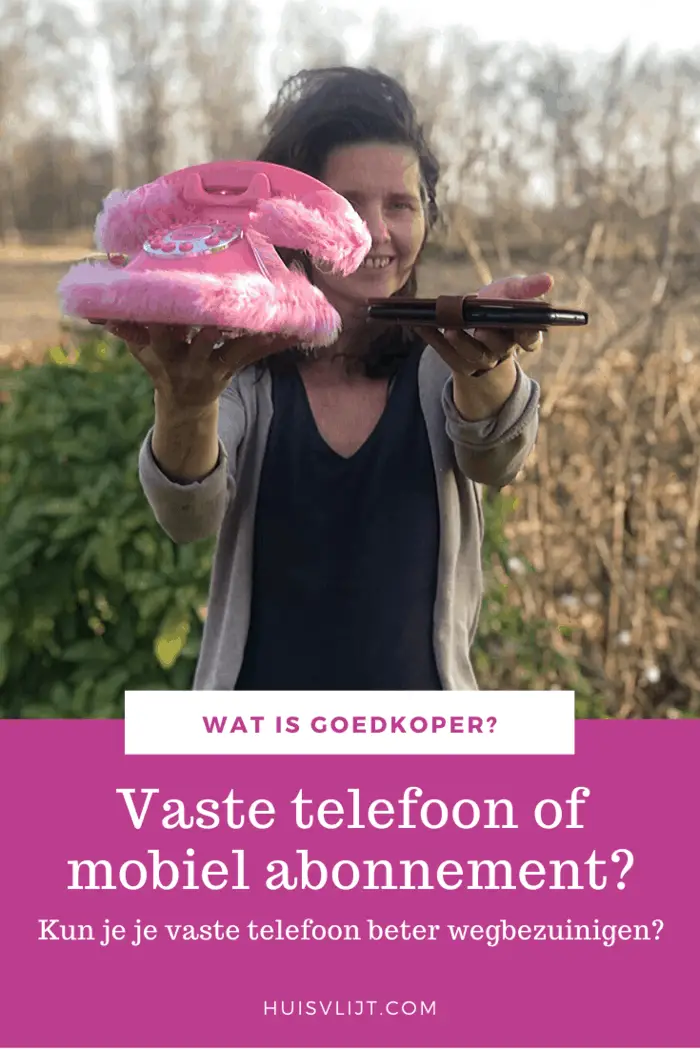 Vaste telefoon wegbezuinigen