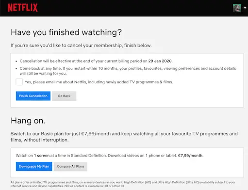 netflix opzeggen