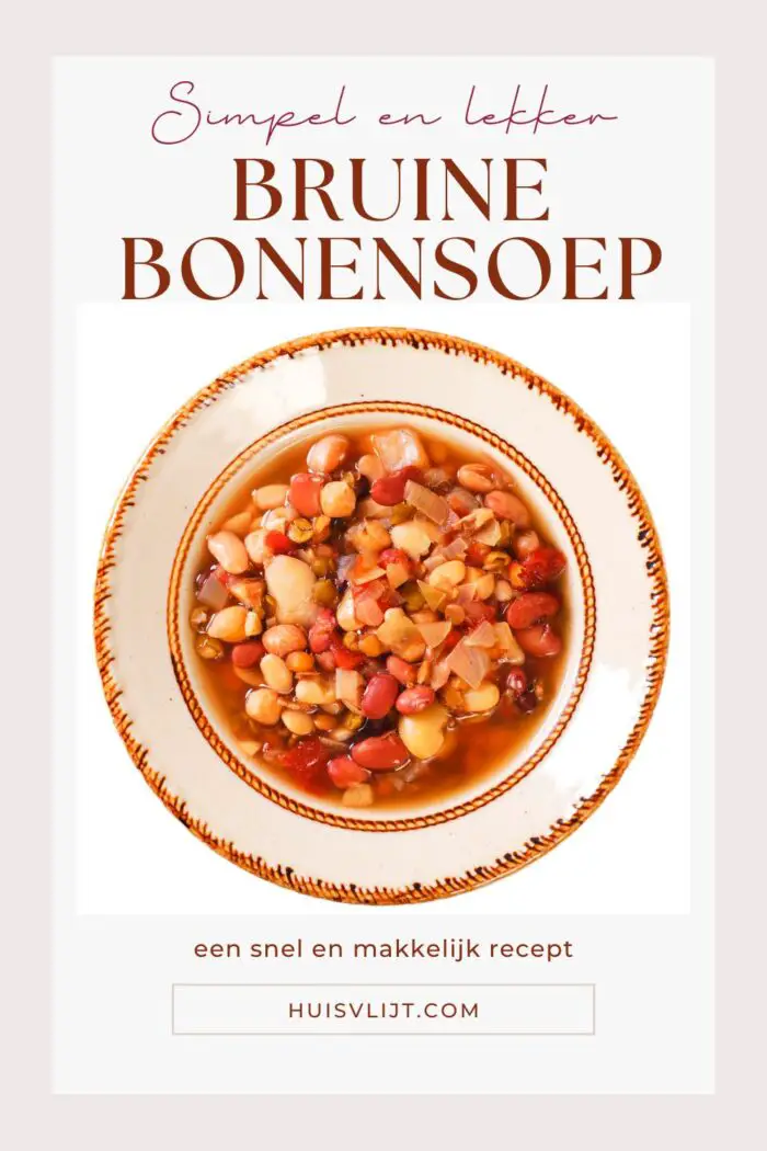 snelle bruine bonensoep