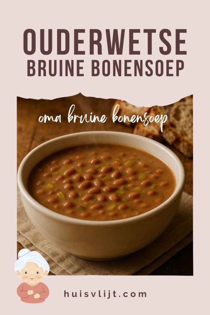 ouderwetse bruine bonensoep