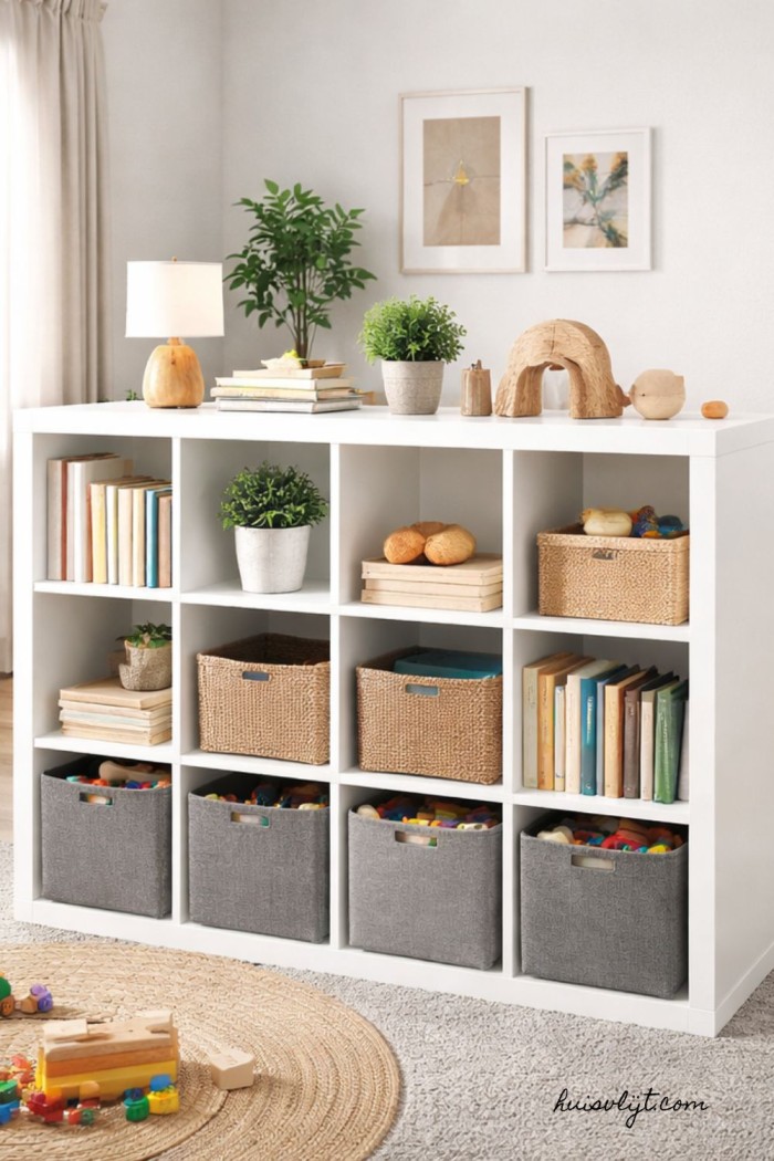 speelgoed opbergen woonkamer ikea ideeen