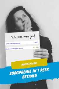 zorgpremie in 1 keer betalen