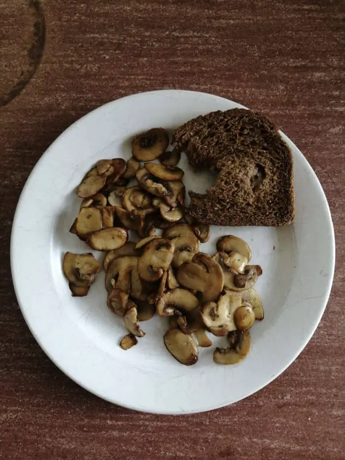 gebakken champignons