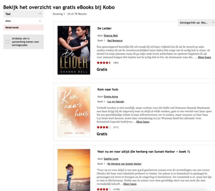 gratis Nederlandse ebooks downloaden
