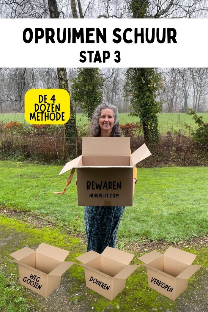 opruimen schuur