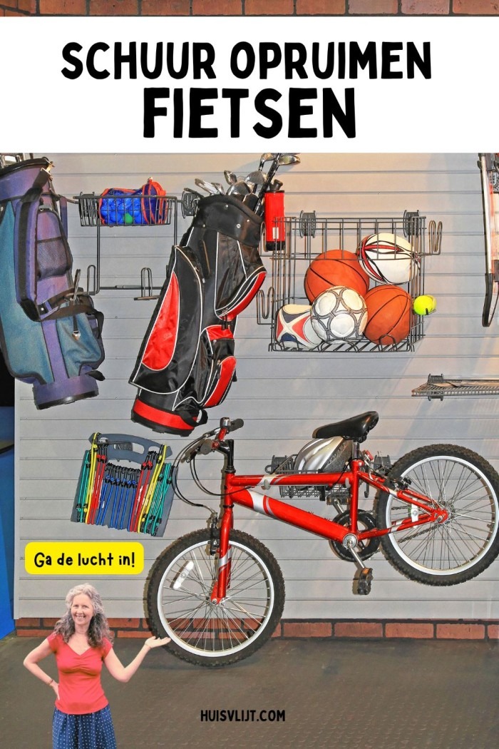 schuur opruimen fietsen