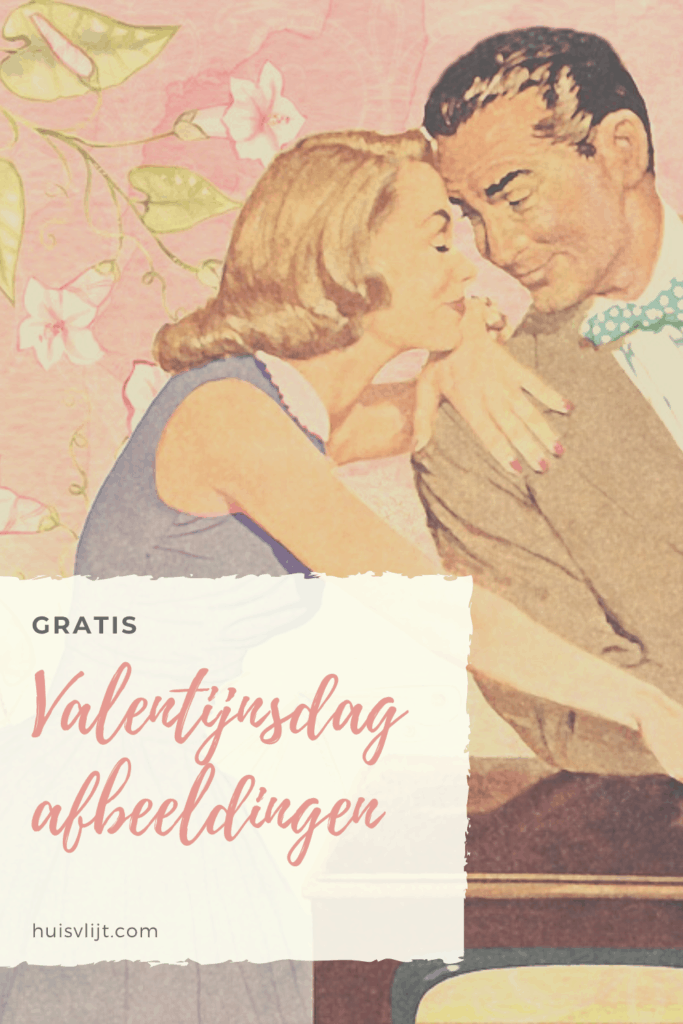 Vintage Valentijnsdag kaarten en afbeeldingen