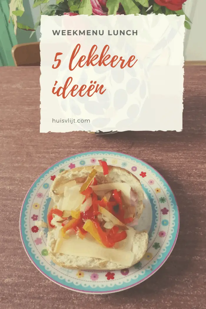 Weekmenu voor lunch: waar lunch geen broodje kaas is