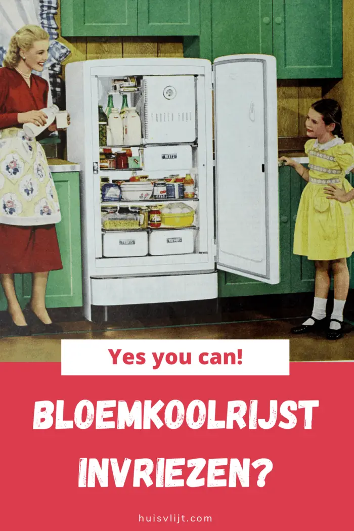 bloemkoolrijst invriezen