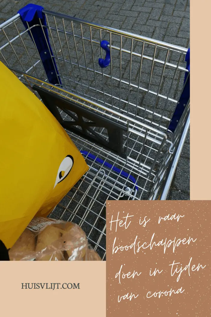 Wat is het raar boodschappen doen...