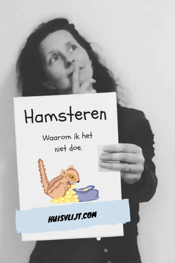 Waarom hamsteren 'niet zo aardig' is, en waarom ik niet hamster