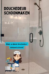 douchedeur schoonmaken