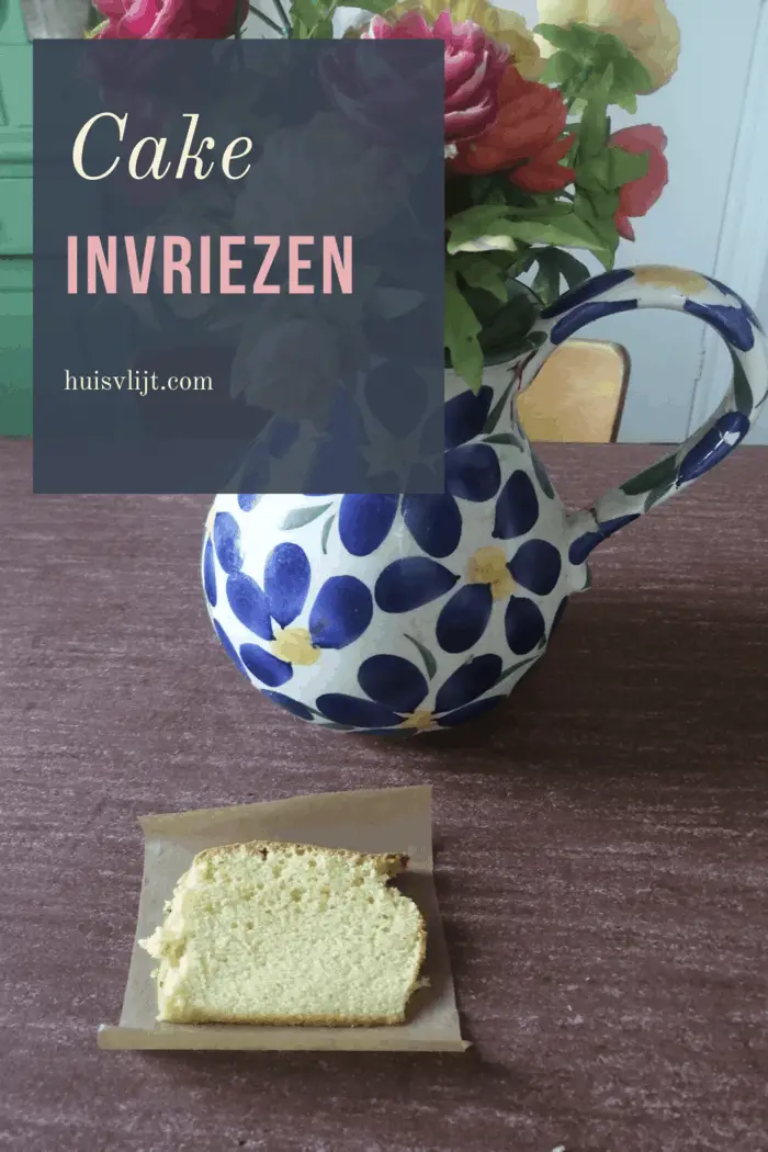 Cake invriezen met bakpapier