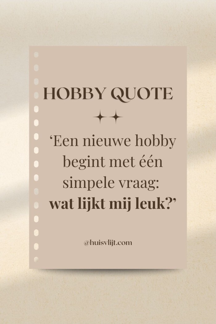 hobby quote